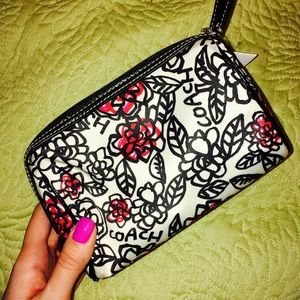 Black and White Coach Floral Tote 🌸